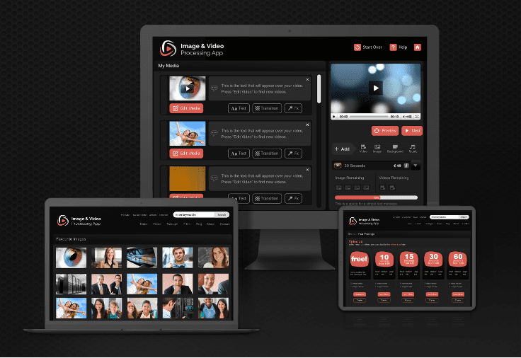 Image and video processing application